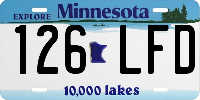 MN license plate 126LFD