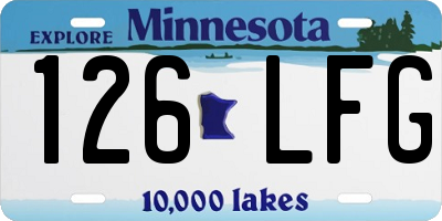 MN license plate 126LFG