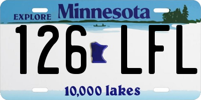 MN license plate 126LFL