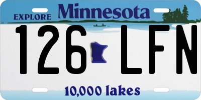 MN license plate 126LFN