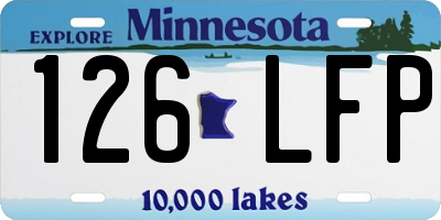 MN license plate 126LFP