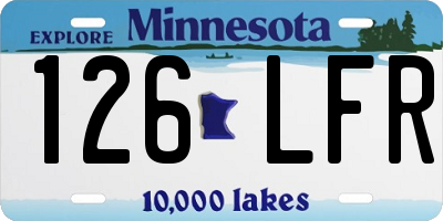 MN license plate 126LFR