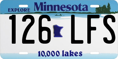 MN license plate 126LFS