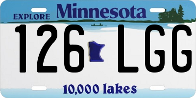 MN license plate 126LGG