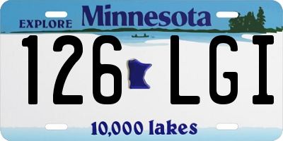 MN license plate 126LGI