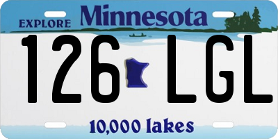 MN license plate 126LGL