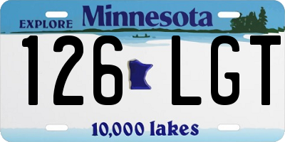 MN license plate 126LGT