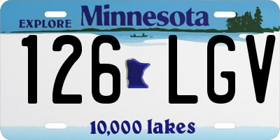MN license plate 126LGV