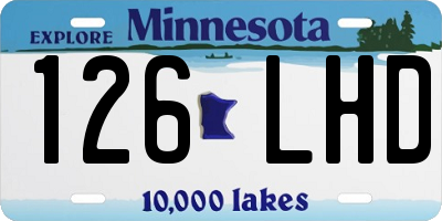 MN license plate 126LHD