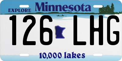 MN license plate 126LHG