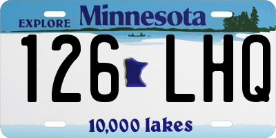 MN license plate 126LHQ