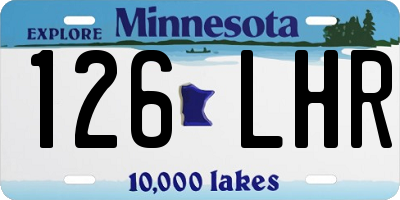 MN license plate 126LHR