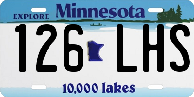 MN license plate 126LHS