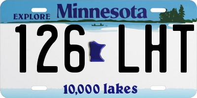 MN license plate 126LHT