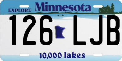 MN license plate 126LJB