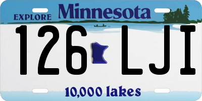 MN license plate 126LJI