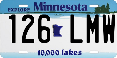 MN license plate 126LMW