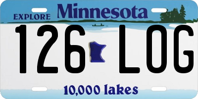 MN license plate 126LOG