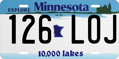 MN license plate 126LOJ