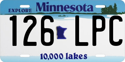 MN license plate 126LPC