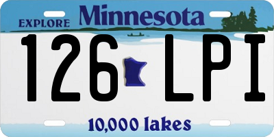MN license plate 126LPI