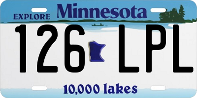 MN license plate 126LPL