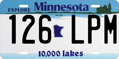 MN license plate 126LPM