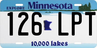 MN license plate 126LPT