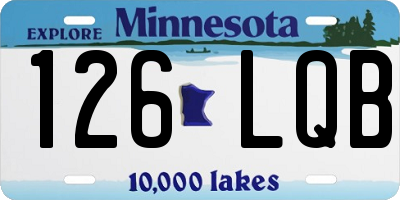 MN license plate 126LQB