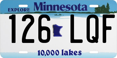 MN license plate 126LQF