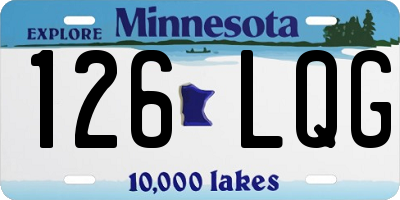 MN license plate 126LQG