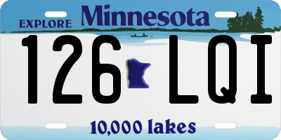 MN license plate 126LQI