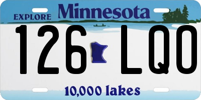 MN license plate 126LQO
