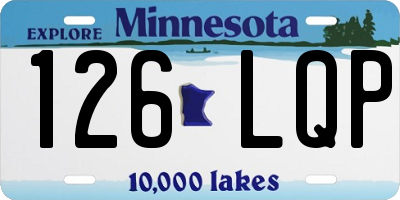 MN license plate 126LQP