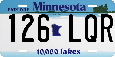 MN license plate 126LQR