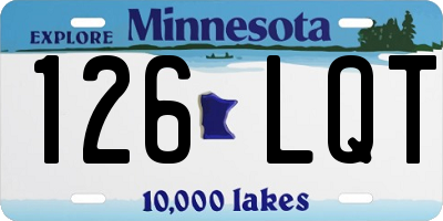 MN license plate 126LQT