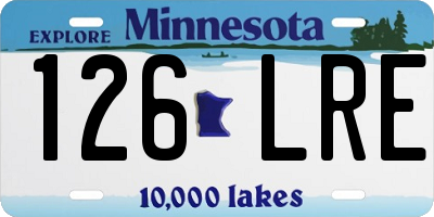 MN license plate 126LRE