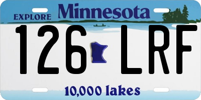MN license plate 126LRF