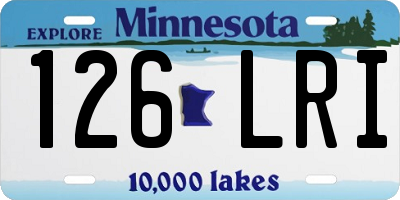 MN license plate 126LRI
