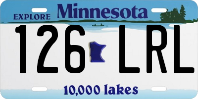 MN license plate 126LRL