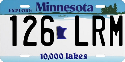 MN license plate 126LRM