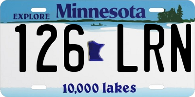 MN license plate 126LRN