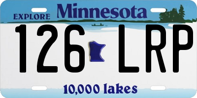 MN license plate 126LRP