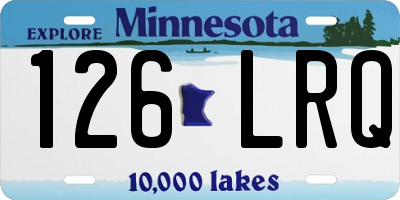 MN license plate 126LRQ