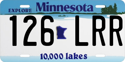 MN license plate 126LRR