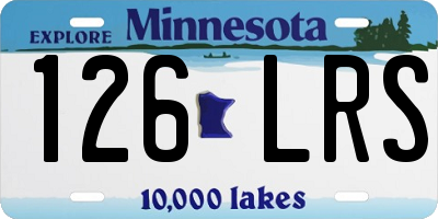 MN license plate 126LRS