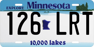MN license plate 126LRT