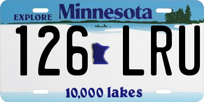 MN license plate 126LRU