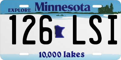 MN license plate 126LSI