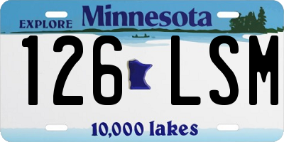 MN license plate 126LSM
